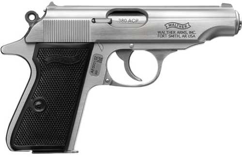 Walther Arms PP Pistol 380 ACP 3.9" Barrel 7Rd Stainless Steel Finish