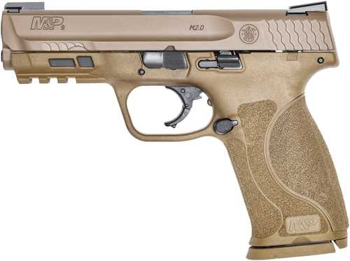 Smith & Wesson LE M&P 9 M2.0 Pistol 9mm Luger 4.25" Barrel 17 Round FDE Polymer Frame