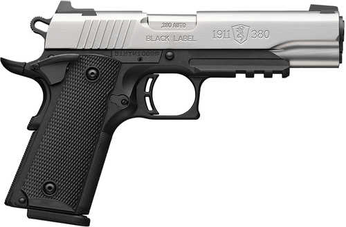 Browning 1911-380 Pistol 380 ACP 4.25" Barrel 8Rd Stainless Steel Slide Black Finish