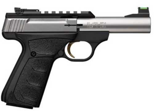 Browning Buck Mark Micro Bull Stainless Pistol 22 Long Rifle 4" Barrel 10Rd Black & Silver Finish