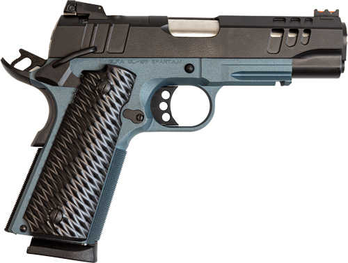 Great Lakes Firearms 1911 Pistol 9mm Luger 4.25" Barrel 8Rd Black Slide Blue Titanium Finish