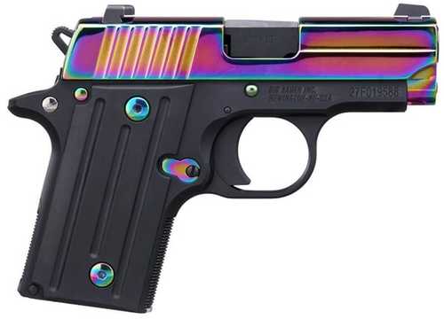 Sig Sauer P238 Rainbow Pistol 380 ACP 2.7" Barrel 6Rd Rainbow Slide Black Finish