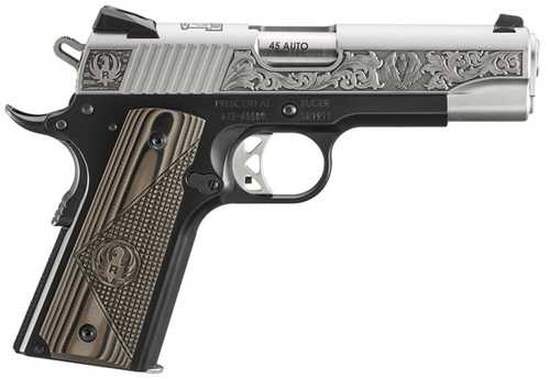 Ruger SR1911 Street Edition Pistol 45 ACP 4.25" Barrel 7Rd Stainless Slide Black Finish