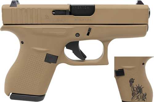 Glock 42 Pistol 380 ACP 3.26" Barrel 6Rd Barrett Brown Finish