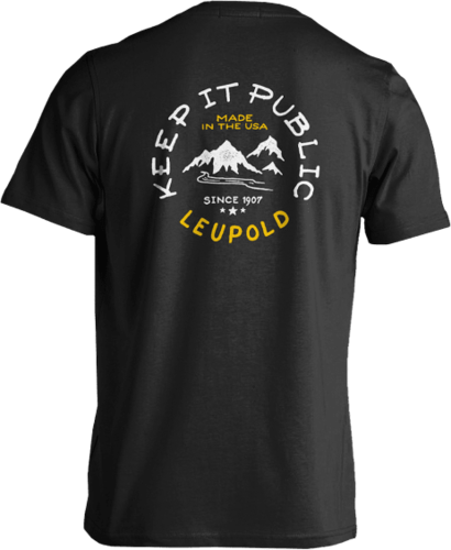 <span style="font-weight:bolder; ">Leupold</span> Women Keep It Public Tee Side Seam Cotton Black 2Xl