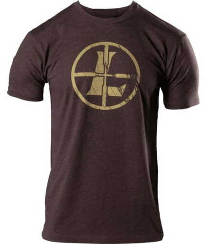 Leupold Distressed Reticle Tee Espresso Hthr Xxl