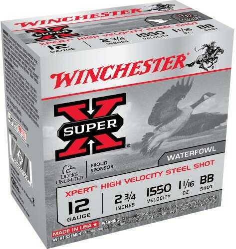 12 Gauge 25 Rounds Ammunition Winchester 2 3/4" 1 1/16 oz Steel #BB