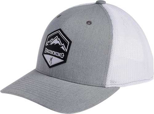 Browning Men's Mountain Buck Cap Flex Fit Heather Gray Model: 308728691