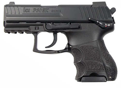 Heckler and Koch P30SK V3 9MM pistol, 3.27 in barrel, 10 rd capacity, black polymer finish