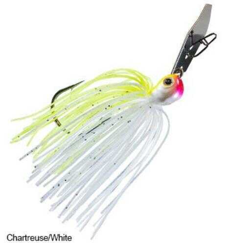 Z-Man Chatterbait Jack Hammer Jig, 3/8 Ounce, Chartreuse/White, Pack of 1 Md: CBJH38-02