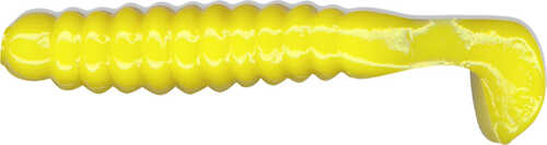 Charlie Brewar Eagler Slider Crappie Grub 1.5" Yellow 15bg