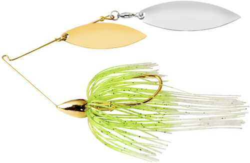 War Eagle Gold Dbl Wil Spinnerbait Wht Cht