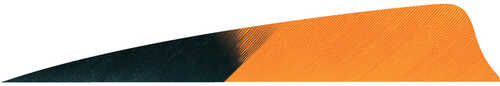 Gateway Shield Cut Feathers Kuru Flo Orange 4 in. RW 50 pk.