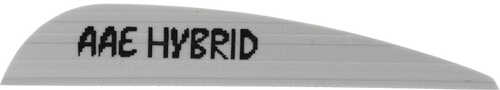 AA&E Leathercraft Hybrid 23 Vanes Gray 2.3 in. 100 pk.