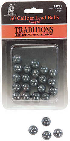Traditions Swaged Round Balls .50 Caliber 20 pk. Model: A1241-img-0