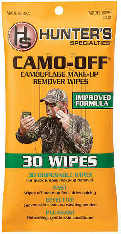 Hunters Specialties Camo-Off Makeup Remover Wipes 30 pk. Model: 00299-img-0