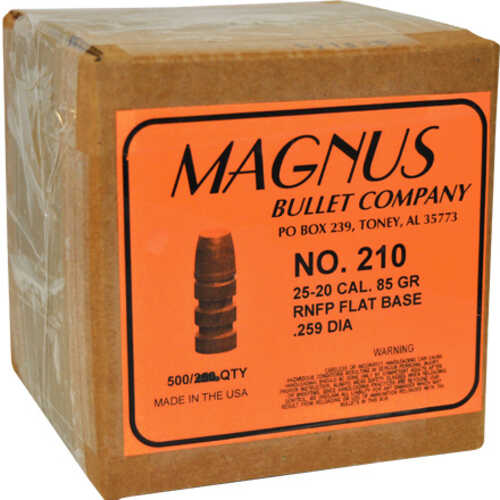 Magnus 25 Caliber .258 Diameter 85 Grain Round Nose Flat Point <span style="font-weight:bolder; ">Cowboy</span> 500 Count