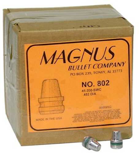 Magnus 45 ACP .452 Diameter 200 Grain Semi Wad Cutter Bevel Base 500 Count