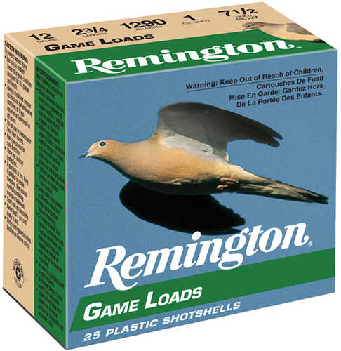 REMINGTON GAME LOAD SHOTSHELLS 12GA #7.5 Model: 20030