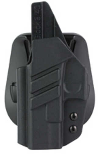 1791 Kydex Paddle Outside Waistband Holster Fits Glock 17/19/26 Matte Finish Construction Black Right Hand Tac-pdh