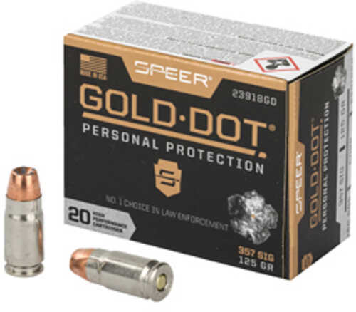 357 Magnum 20 Rounds Ammunition Speer 125 Grain Jacketed Hollow Point