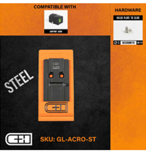 C&H Precision Weapons For Glock MOS <span style="font-weight:bolder; ">Aimpoint</span> Micro Mount Black Fits Glock MOS Anodized