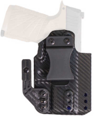 DeSantis Gunhide Persuader Inside Waistband Holster Fits Sig P365 P365 X with Red Dot Left Hand Polymer Carbon Fiber Fin