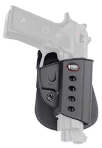 Fobus E2 Paddle Holster Fits Beretta Vertec Taurus 92/99 W/Rail Right Hand Kydex Black BRV