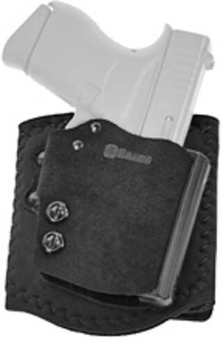 Galco Ankle Guard (Ankle Holster) Right Hand Fits Glock 43/43X With or Without Red Dot Black Leather AGD800RB