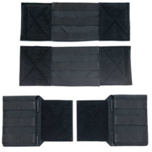 Haley Strategic Partners Thorax Cummerbund And Side Entry Panel Set Molle Dual Layer Woven Elastic Medium Black Tpc_cb_s