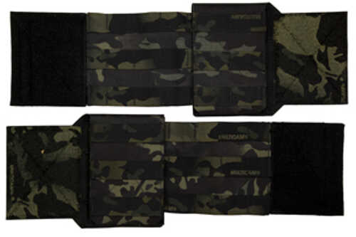 Haley Strategic Partners Thorax Cummerbund And Side Entry Panel Set Molle Dual Layer Woven Elastic Medium Multicam Black