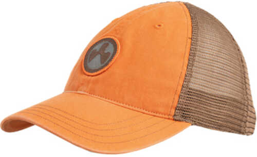 Magpul Industries Icon Patch Garment Washed Trucker Hat Orange/Brown One Size Fits Most MAG1105-812