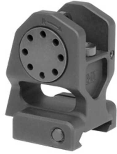 Midwest Industries Combat Rifle Rear Sight Mil-Spec Height Standard A2 Aperture 6061 Aluminum Black Finish