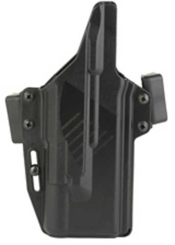 Raven Concealment Systems Perun Lc Owb Holster 1.5" Fits Glock 17/19 With X300 Ultra A/b Ambidextrous Black Nylon/polyme