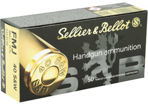 Sellier & Bellot Pistol 40s&w 180 Grain Full Metal Jacket 1000 Round Case Sb40b