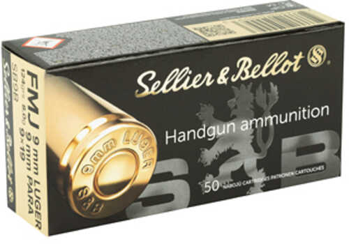 9mm Luger 124 Grain Full Metal Jacket 1000 Rounds Sellier & Bellot Ammunition