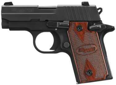 Sig Sauer P238 380 ACP Black Stainless Steel Rosewood Grip Semi ...