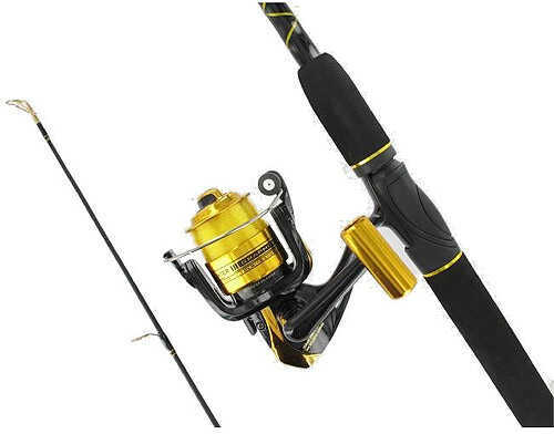 Master Fishing Tackle Combo Spinning Roddy Hunter Cork with Line 6 Ft. 6  Ft. 2 Piece Smoke 
