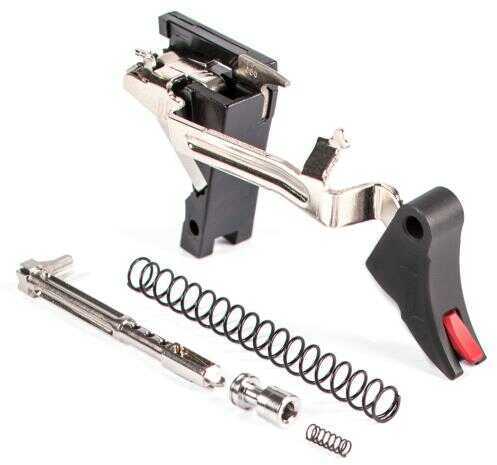 ZEV Technologies Pro Curved Drop in Trigger Ultimate Kit Fits Glock 9MM Gen 1-3 Black w/ Red Safety CFT-PRO-ULT-3G9-B-R