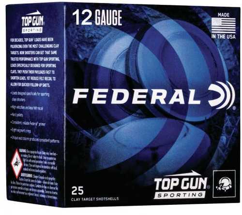 12 Gauge 25 Rounds Ammunition Federal Cartridge 2 3/4" 1 oz Lead #7.5