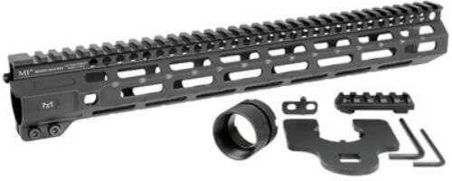 Midwest Industries Inc MICRM14 M-Series AR-15 6061 Aluminum Black Hard Coat Anodized 14"