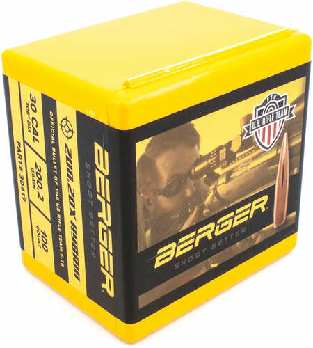 Berger Bullets 30417 Target 30 Caliber .308 Diameter 200.2 Grain Hybrid 100 Box