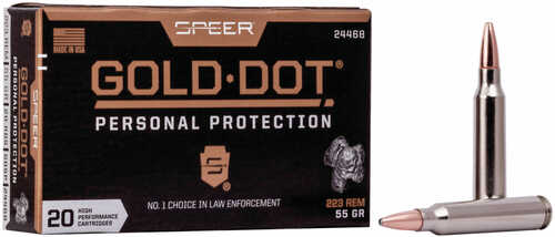 Federal Ammunition Gold Dot Rifle .223 Remington 55 Grain Hollow Point 20 Rounds