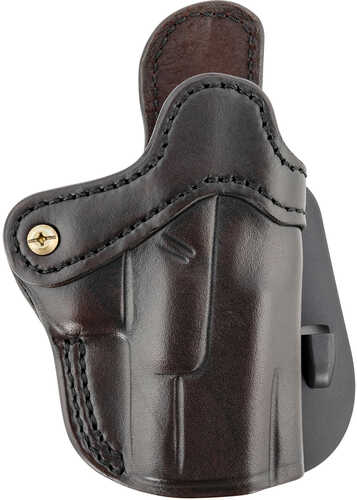 1791 Gunleather ORPDH21SBRR PDH-2 Signature Brown Leather OWB for Glock 17/S&W Shield/Sprgfld XD9 Right Hand