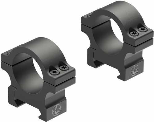 <span style="font-weight:bolder; ">Leupold</span> Open Range Scope Ring Set Cross-Slot High 1" Tube Matte Black Aluminum 180943