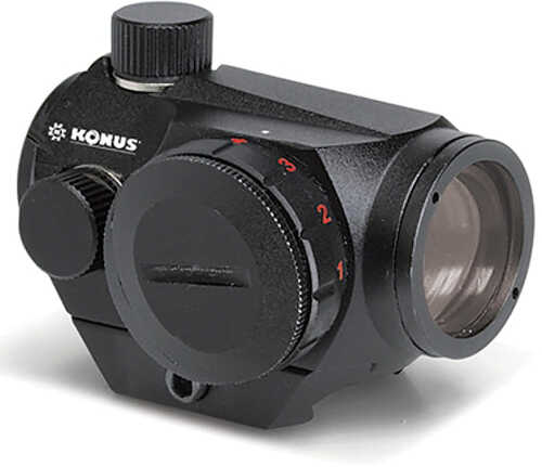 Konus Atomic-R 1X20mm 3 <span style="font-weight:bolder; ">MOA</span> Illuminated Red Dot Black