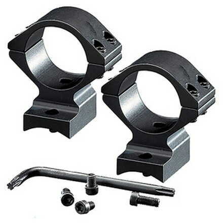 Browning Two-Piece Base/Rings For A-Bolt, Intermediate Height Integral Mounting System, Matte Black Md: 12393