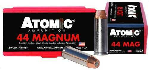 44 Rem Magnum 50 Rounds Ammunition Atomic 240 Grain Hollow Point