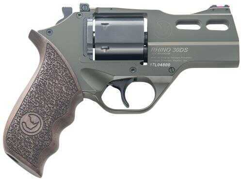 Chiappa Firearms Rhino 30SAR Single 357 Magnum 3" 6 Round Walnut Grip OD Green