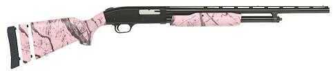 Mossberg 500 Super Bantam AP 20 Gauge Shotgun 22" Blued Vented Rib Barrel Pink Marble Camo 54147